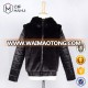 Quilted Jackets Front And Collar Fur Coat Bomber Jacket